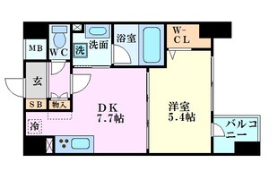 レジデンス西梅田の物件間取画像